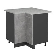 Vicco Mobile ad angolo cucina Calcestruzzo 75.6 cm PL Marmo