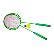 Set Badminton Fluo Gioco Outdoor per Adulti e Bambini 2 Racchette e Volano Colore Casuale
