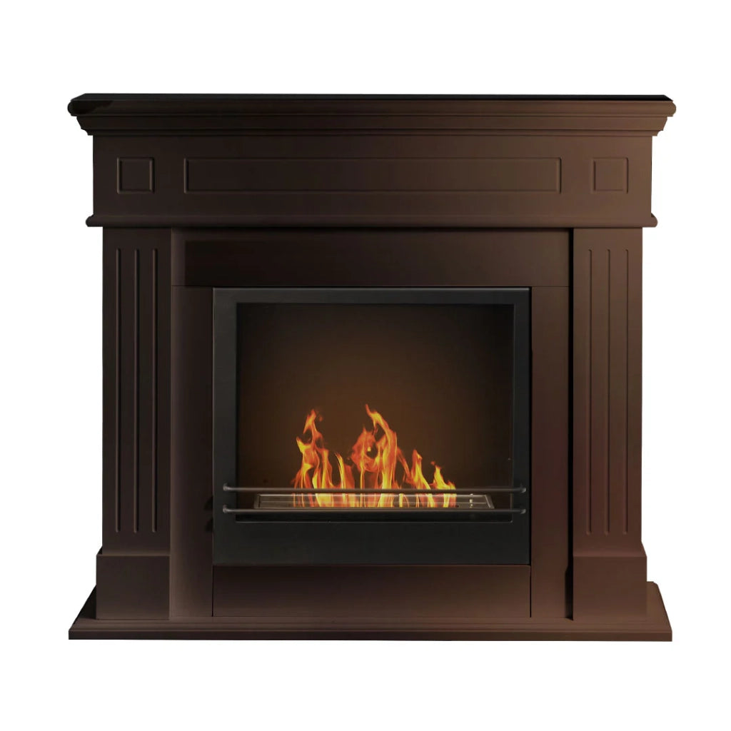 Camino a bioetanolo biocamino da terra Cambridge in legno Marrone 110x37x102h