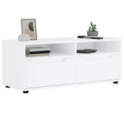 Mobile TV-Credenza per TV-Console TV VISNES Bianco 100x40x38 cm in Legno Multistrato
