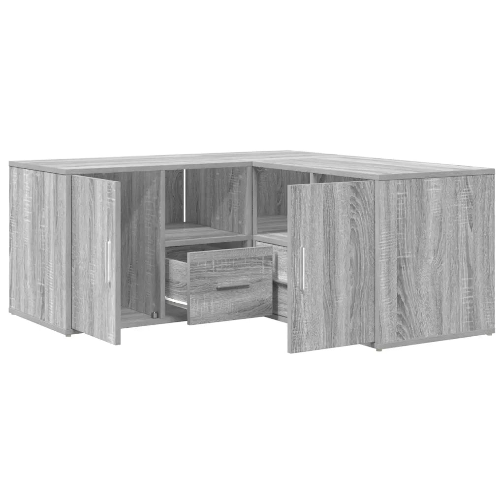 Mobile Angolare Grigio Sonoma 160x40x45 cm in Truciolato