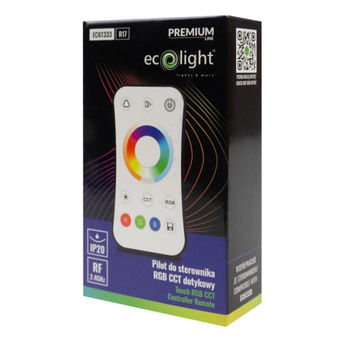 Telecomando touch RF R17 per V5-M RGB+CCT bianco Ecolight