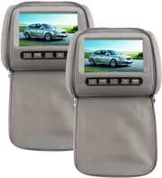 Supporte per la testa per video con schermo touch 7 pollici, 2 pezzi, con supporto per la testa, per auto con schermo digitale HD, per uso sul sedile posteriore, lettore MP5 con ingresso USB e SD