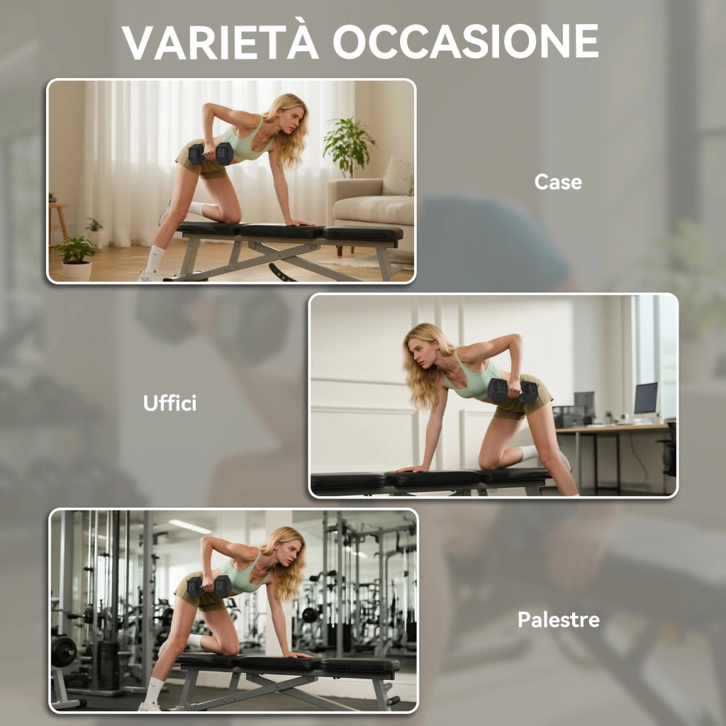 Set Manubri 2x17,5 kg ¨C zephmum ¨C Antiscivolo, Metallo, Nero
