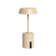 Lampada da tavolo per interni/esterni led metallo ø10,8cm, beige
