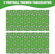 Tavolo da calcio - 2 pezzi, 137 x 274 cm, copertura per tavolo da calcio, regalo, tovagliato con motivo di calcio, tovagliato con stampa di calcio, decorazione per festa di calcio, regalo