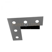 ECCENTRIC APPLIQUE-PLAFONIERA 5 LUCI GRIGIO ANTRACITE 1156-5L-GA
