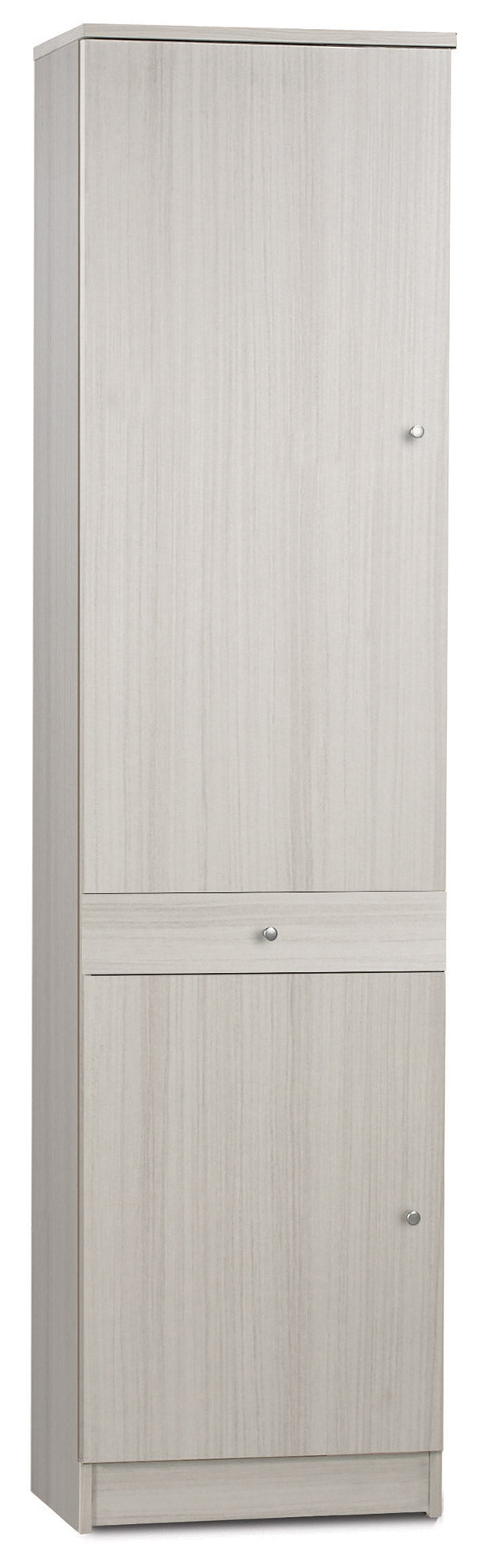 Armadio 2 Ante 1 Cassetto 46x183x34 cm Eucalipto