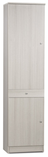 Armadio 2 Ante 1 Cassetto 46x183x34 cm Eucalipto