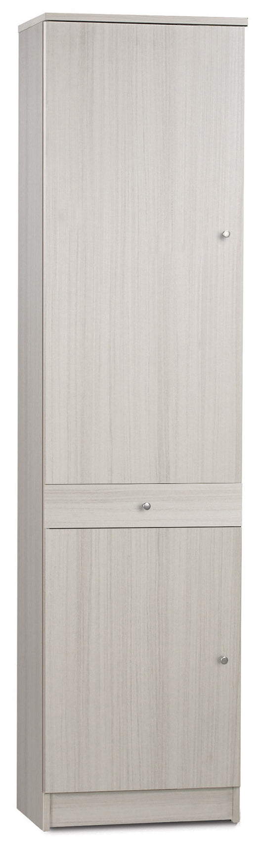 Armadio 2 Ante 1 Cassetto 46x183x34 cm Eucalipto