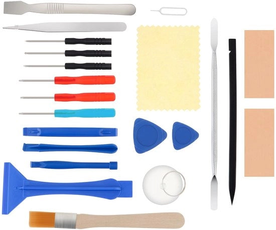 Set di riparazione professionale - Gereedschapset per riparazione di smartphone - Leggero - Riciclabile - Incluso uncino - Ideale per iPhone - Strumenti di riparazione