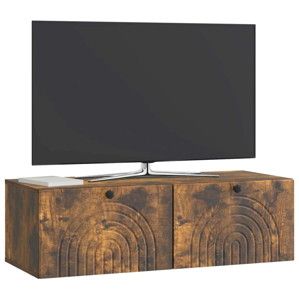 Mobile Porta TV da Muro Rovere Fumo 99 x 41 x 30 cm