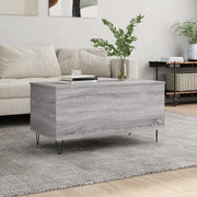 Tavolino Salotto-Tavolino da soggiorno-Tavolo Grigio Sonoma 90x44,5x45 cm Legno Multistrato 359731