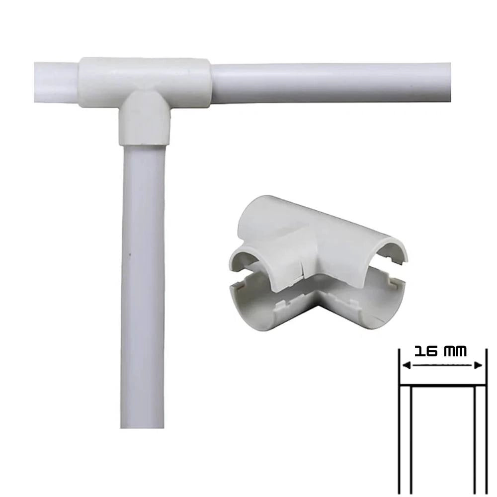 Giunto a t ispezionabile faeg in tecnopolimero per tubi rigidi 16 mm ip40