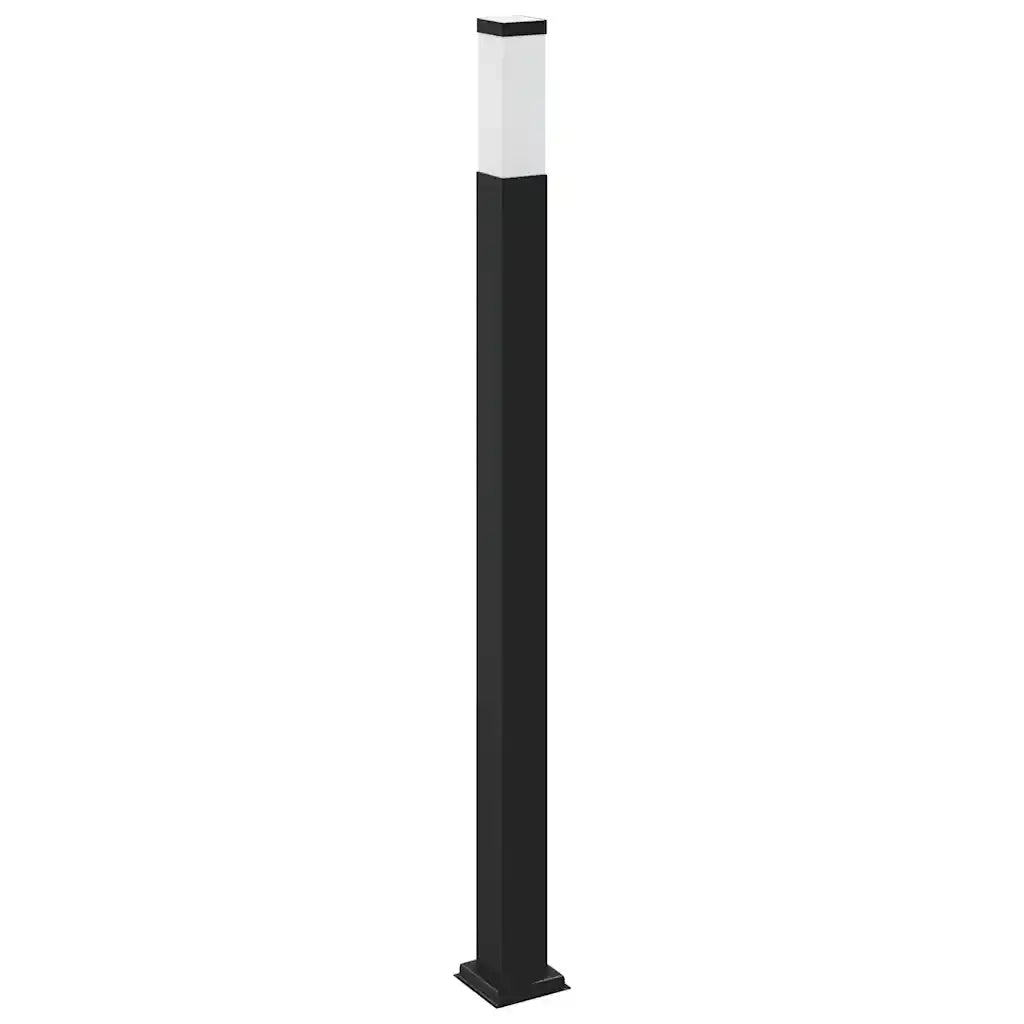 Lampada a paletto con presa di corrente 110 cm Nera IP44 4006087