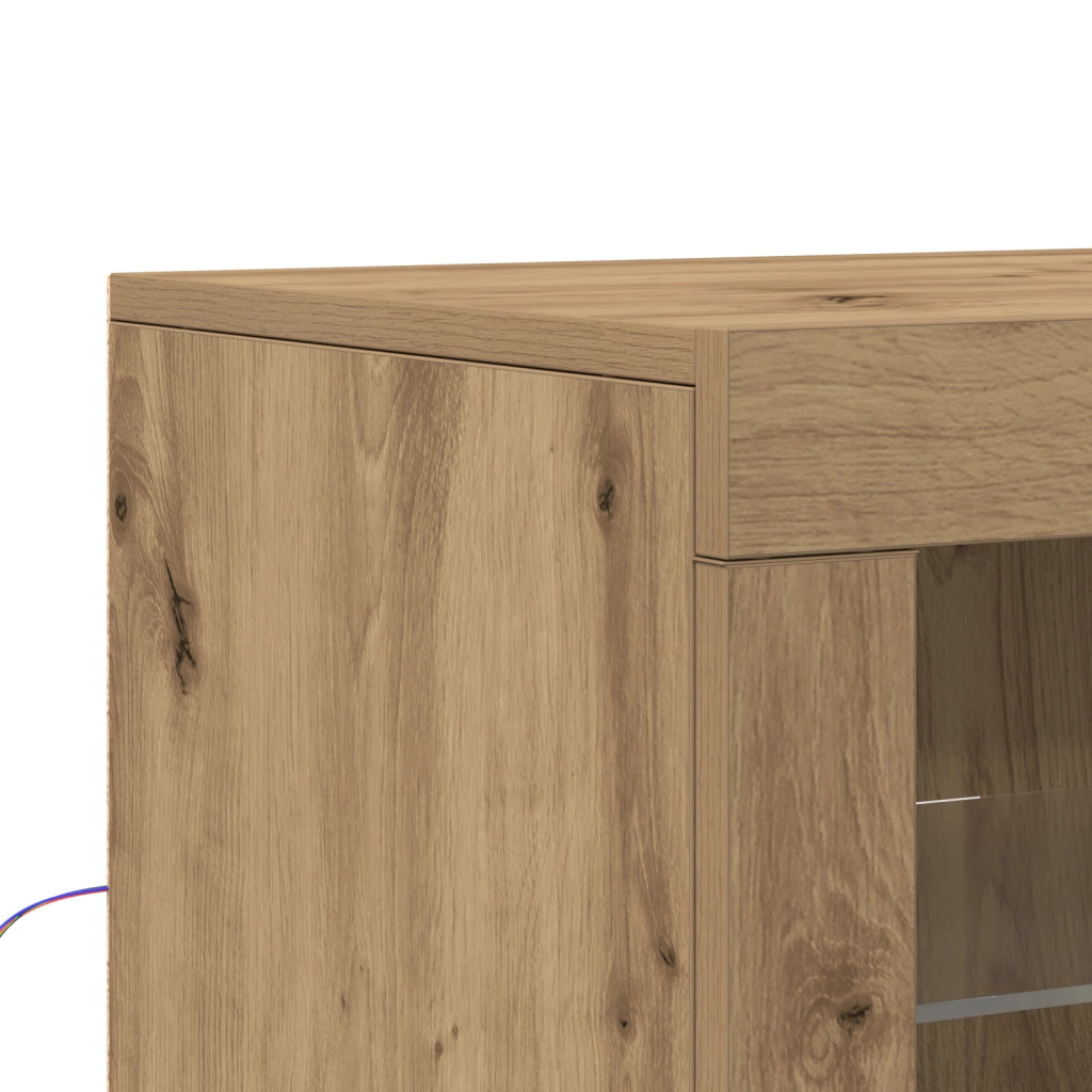 Mobile con luci LED Quercia Artisan 60,5x37x100 cm