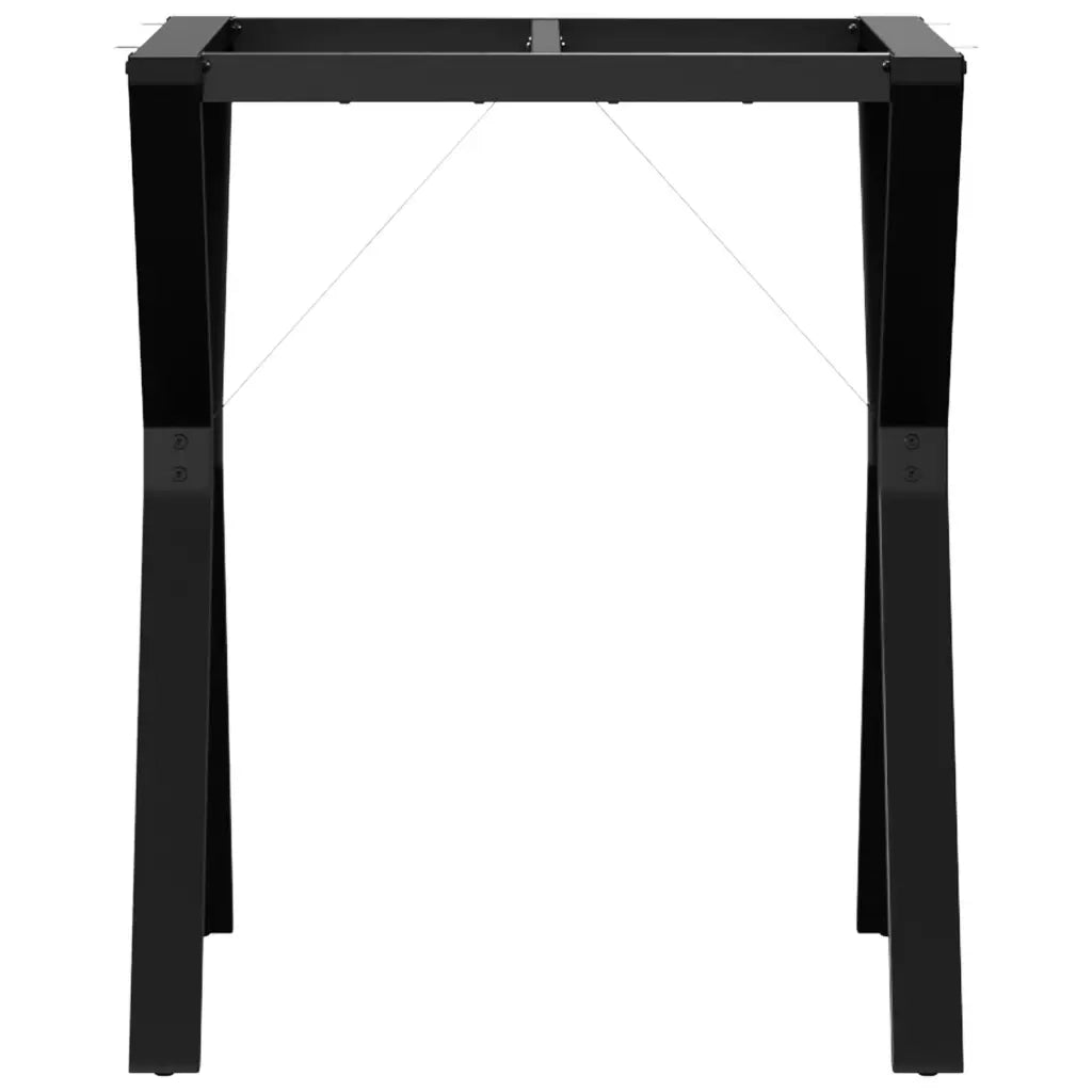 Telaio Gambe a Y per Tavolo da Pranzo 60x60x73 cm in Acciaio