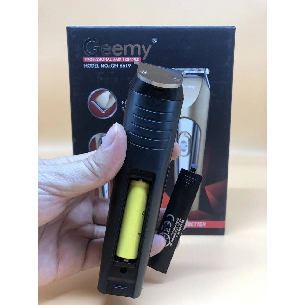 Trade Shop - Tagliacapelli A Batteria Ricaricabile Elettrica Trimmer Rasoio Uomo Geemy Gm6619 -