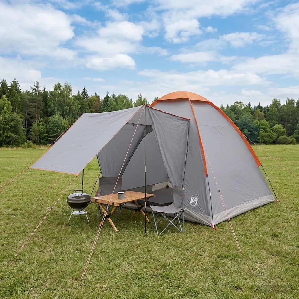 Tenda da campeggio con tetto Grigio e arancione 2 persone 42028644
