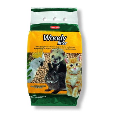 Padovan woody litter lettiera igienica per piccoli animali in pellet confezione da 10 litri 5 kg