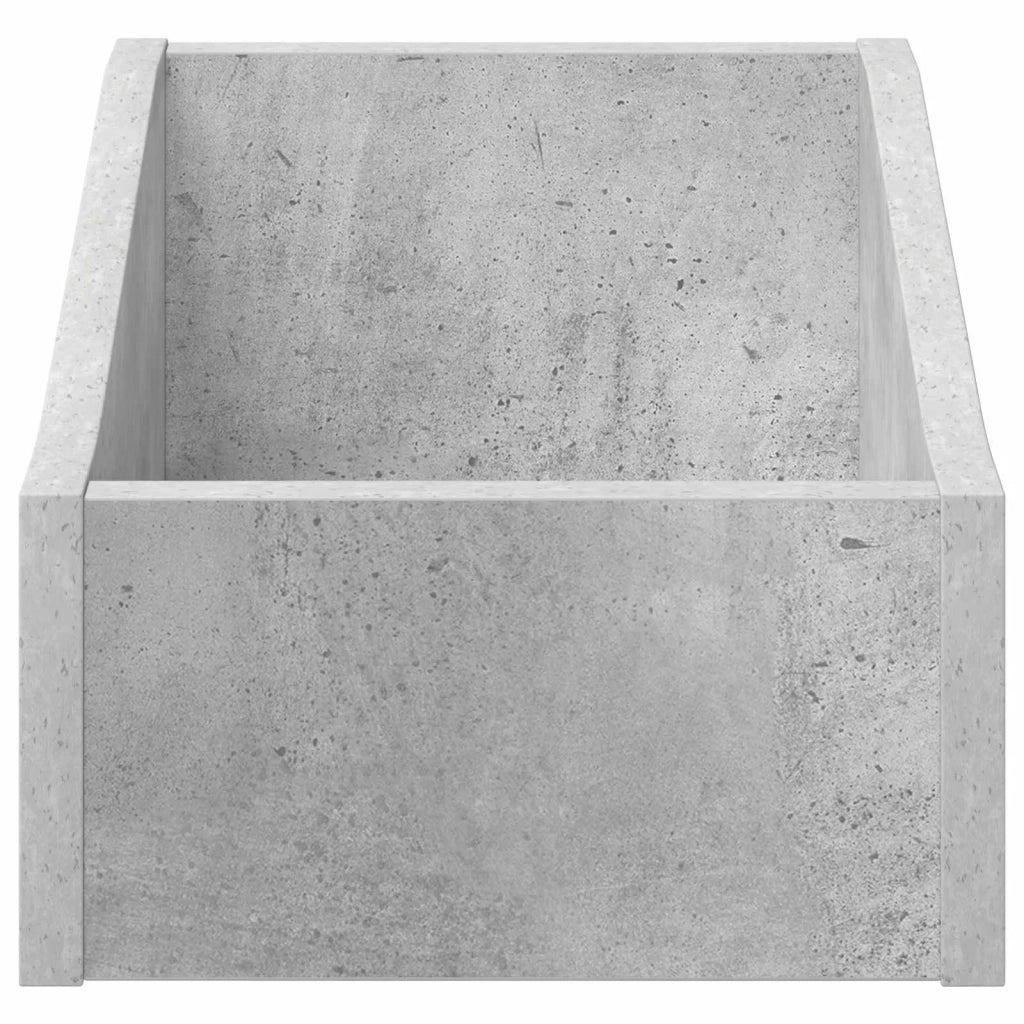 Scatola per dischi LP 2 pz Grigio Cemento 23 x 33 x 16 cm 8012785