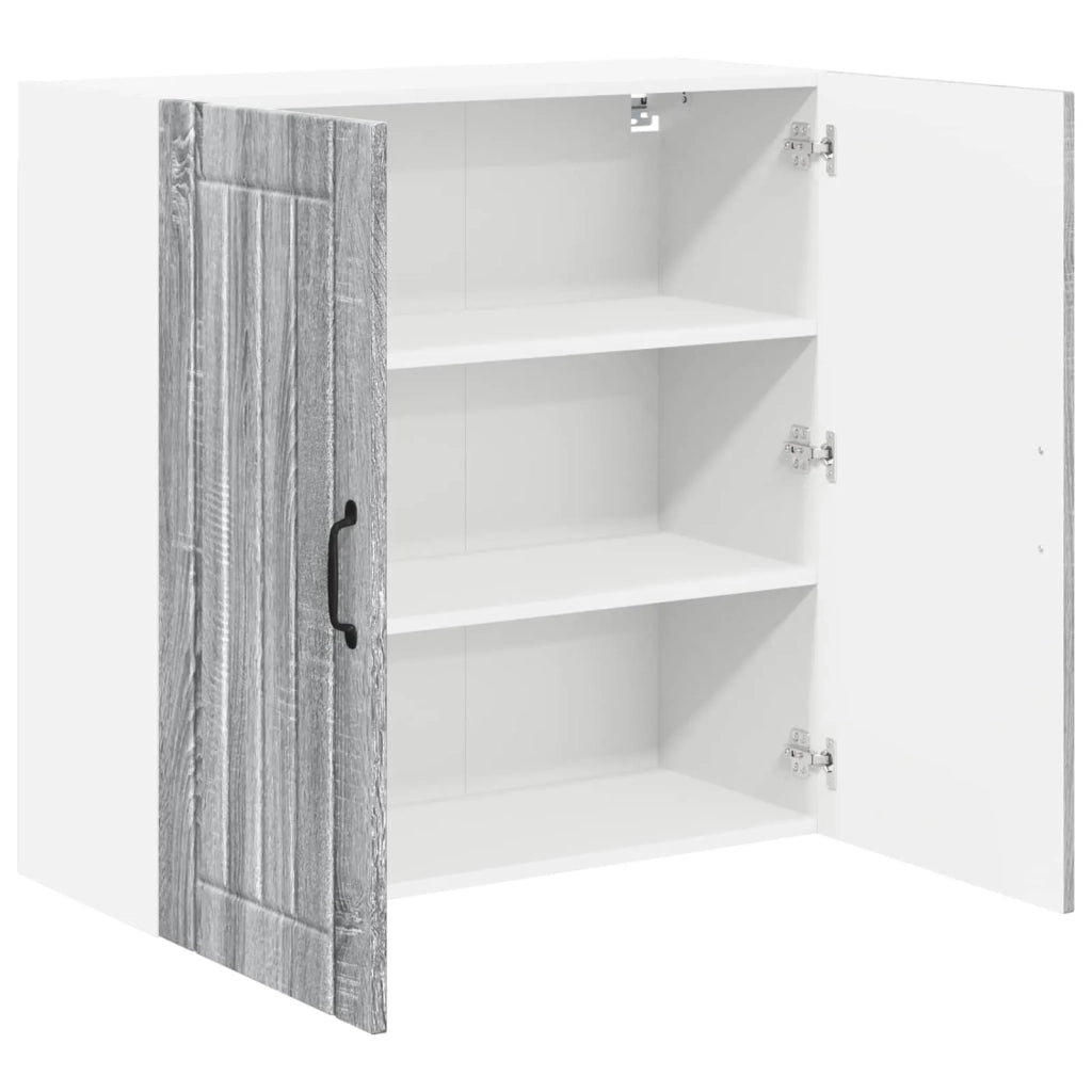 Pensile da cucina | Armadietto a muro LUCCA Grigio Sonoma 80 x 31 x 80 cm