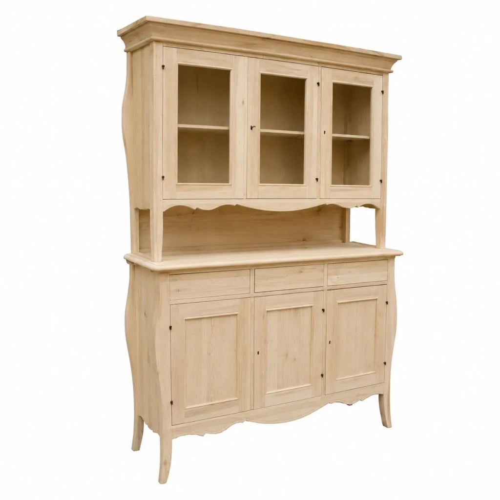 Cristalliera sagomata 3 ante 3 cassetti grezzo 151x50x214 (3088+3089) - Mobili 2G