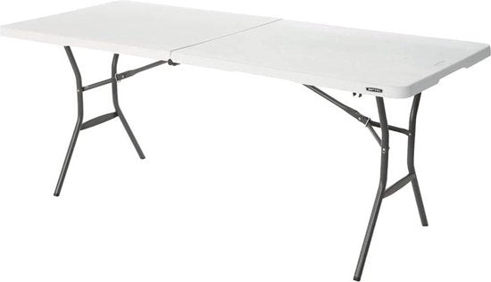 Tavolo pieghevole - 183 x 76 x 74 cm - colore vivace con extra parole chiave: arredamento esterno, mobili da giardino. Tavolo da giardino pieghevole