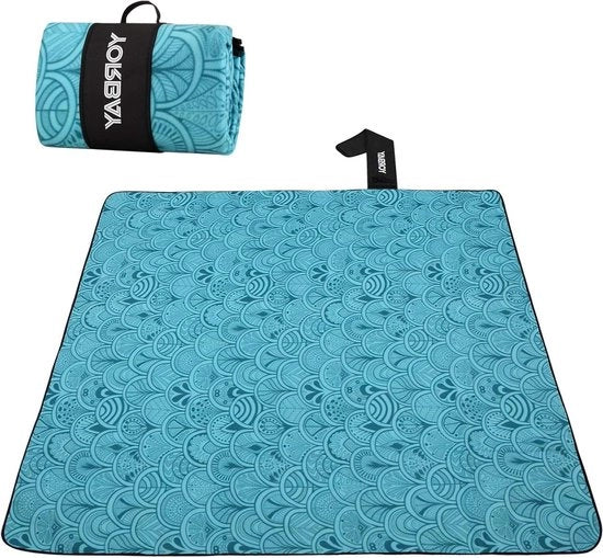 Tenda da picnic XXL impermeabile e in pile 200 x 200 cm - Blu