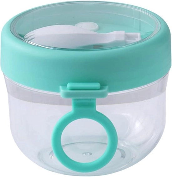 Contenitori con coperchi - Bicchieri in plastica per Overnight Oats portatili - Contenitori di cereali impermeabili per viaggio - Ciotole di yogurt per colazione - Ciotole di avena - Contenitori per snack (verdure)