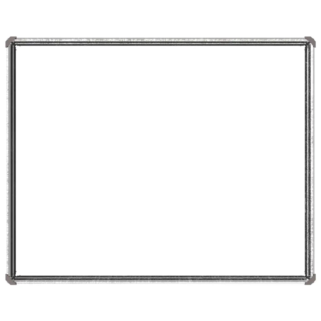 Letto rialzato da giardino Argento 100 x 80 x 24 cm 8006467