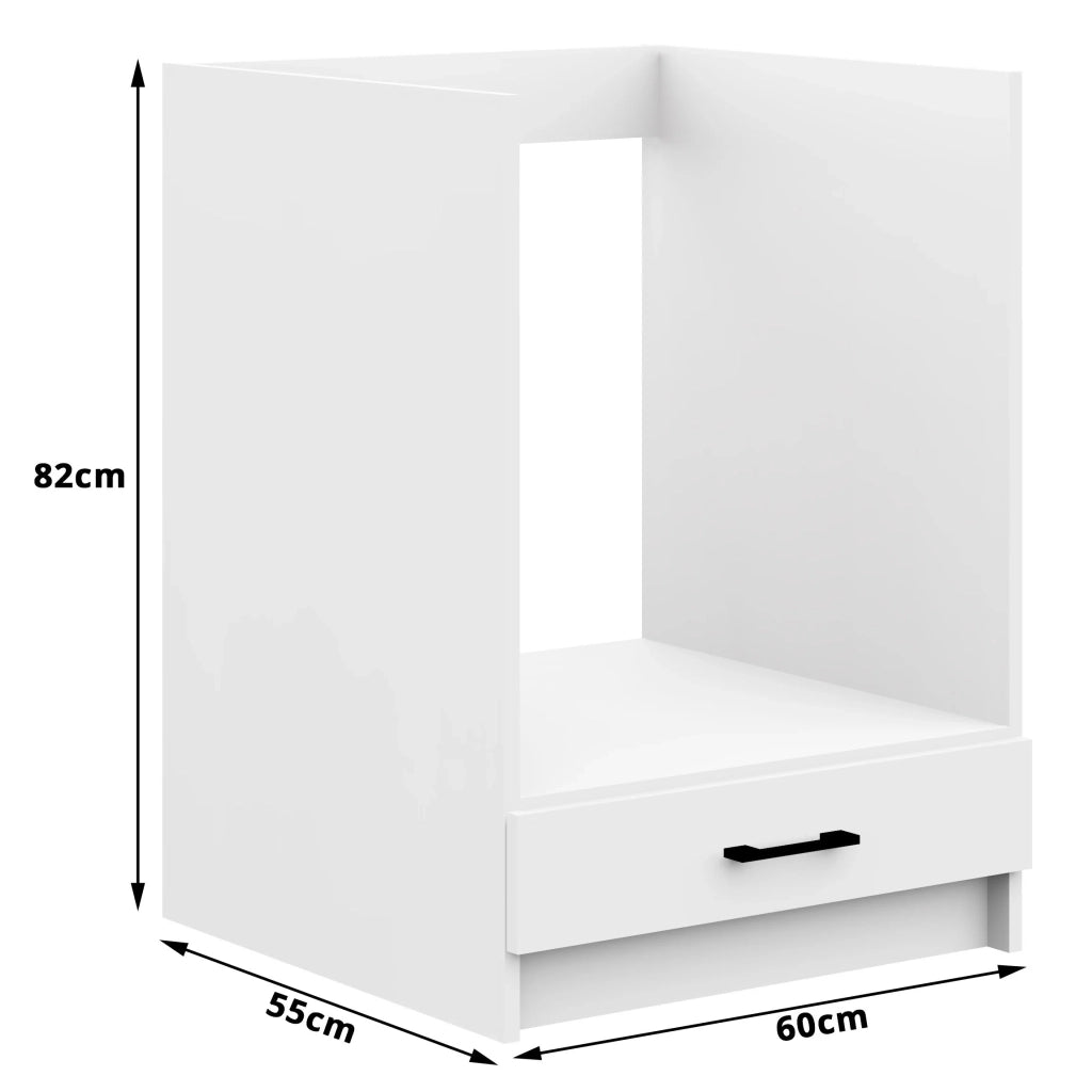 Mobile da cucina per incasso del forno AKORD S60 sistema OLIWIA Bianco 60 cm 1 anta 60x55x82 cm