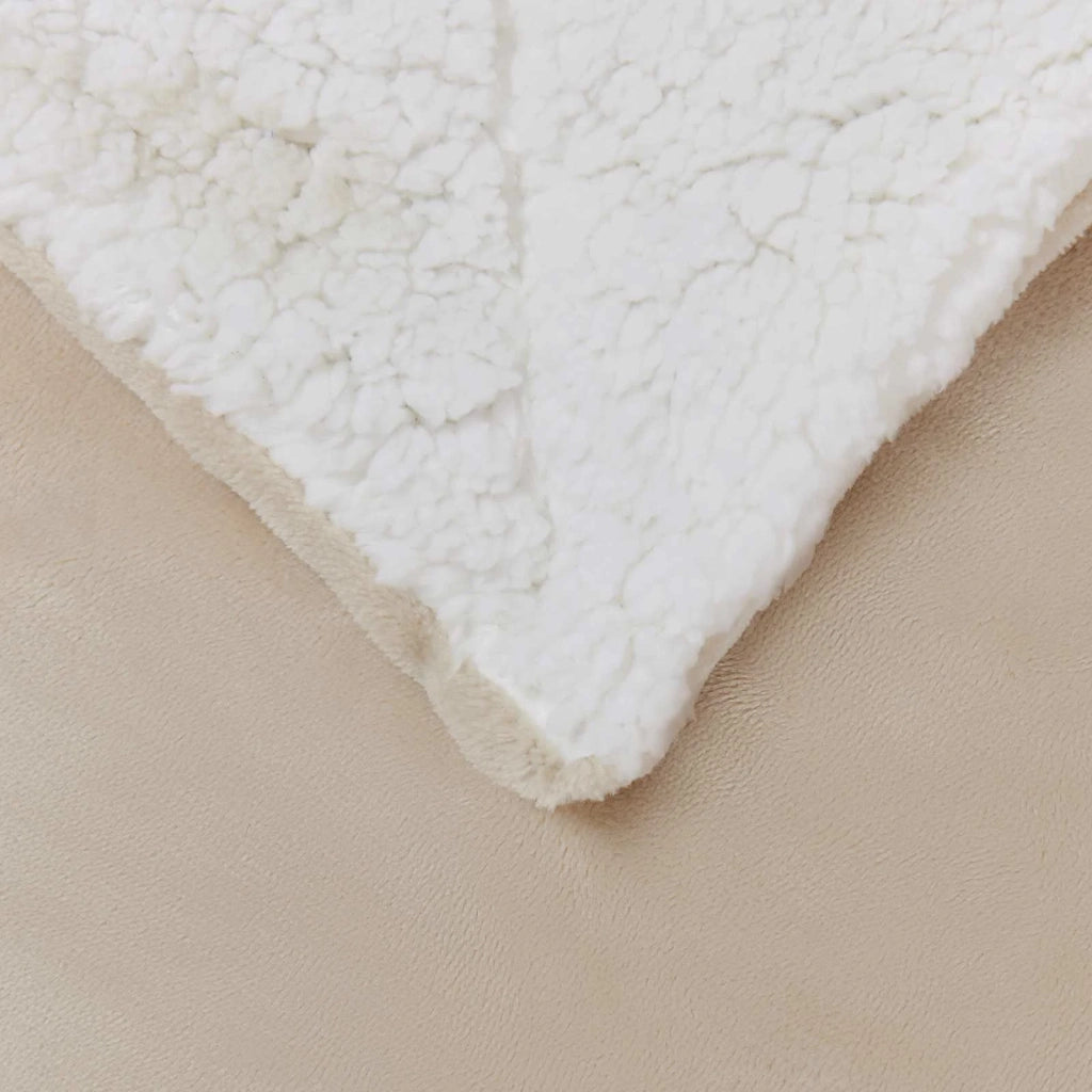 Coperta Beige 240 x 270 cm Panno 42016976