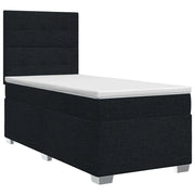 Letto box spring con materasso Nero 90 x 200 cm Tessuto 3453320