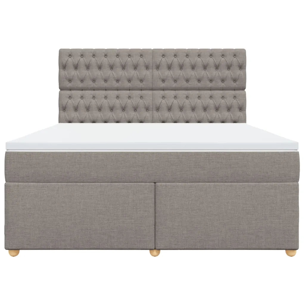 Giroletto a Molle con Materasso Tortora 180x200 cm in Tessuto 3291370