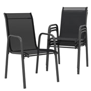 Sedia da pranzo con braccioli ¨C zephmum ¨C nero
