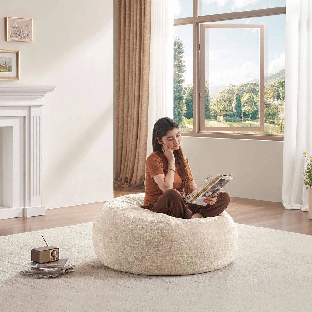 Pouf Sacco Poltrona ¨C MINIMAL ¨C Tessuto Morbido, Grigio