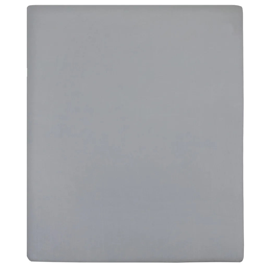 Lenzuolo con Angoli Jersey Grigio 100x200 cm Cotone CFW2381782