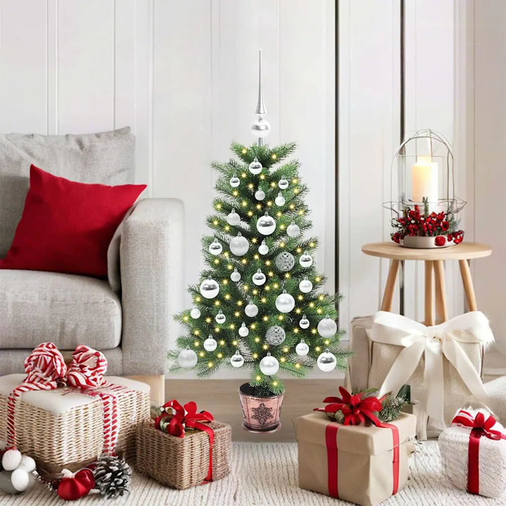 Albero di Natale con 150 LED con supporto Verde 90 cm PE 3396305
