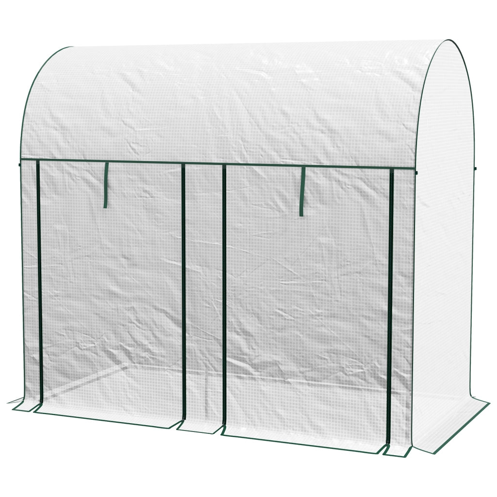 Serra da Giardino con Doppia Porta ¨C zephmum ¨C 200x100x178 cm Bianco