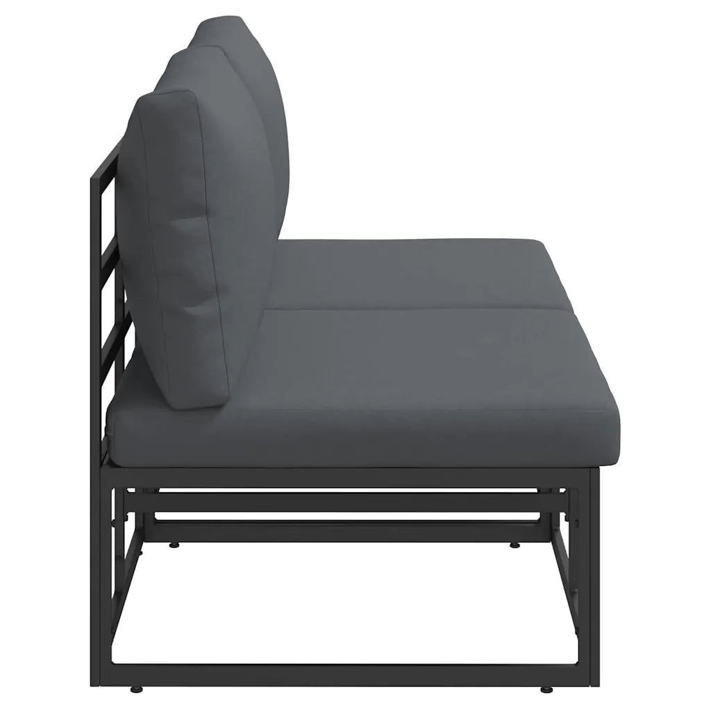 Mobili da Esterno 2 Pezzo Nero e antracite 70 x 71,5 x 71 cm CFW5957113