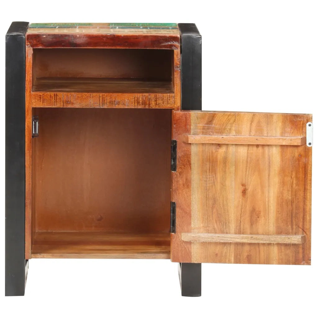 Comodino 40x35x55 cm in Legno Massello di Recupero 321568
