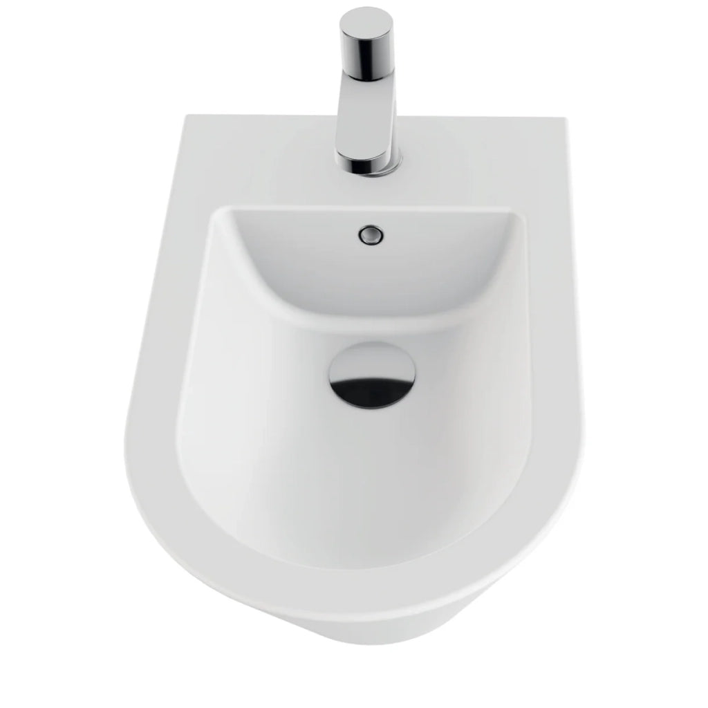 Bidet Sospeso Azzurra Ceramica "Forma" Bianco Opaco