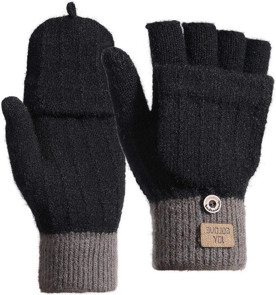 Manopole da neve per donne - guanti da tocco schermo morbidi - regalo invernale per donne/bambine - extra calde