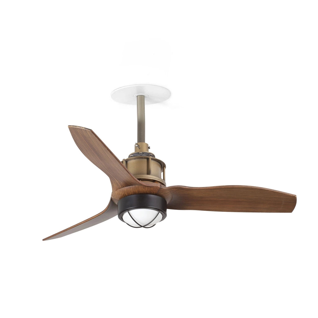 FARO Ventilatore da soffitto con pale in noce FARO-33428RWT1N