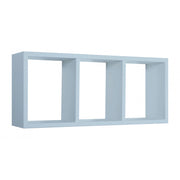 Mensola da Muro, Libreria Sospesa, Libreria da Parete, Scaffale da Parete, Blu Baltico, 70x30 p15,5 cm - Tristano