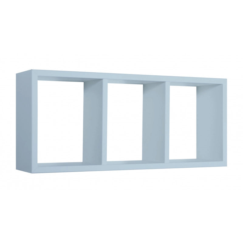 Mensola da Muro, Libreria Sospesa, Libreria da Parete, Scaffale da Parete, Blu Baltico, 70x30 p15,5 cm - Tristano