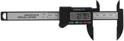 Strumento di misura digitale con schiacciamento - Misuratore LED con alta precisione - Conversore da pollici a millimetri - 0-100 mm - Nero