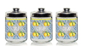 Set 3 Barattoli da Cucina in Vetro Sunny Lemon 800 ml Cerve