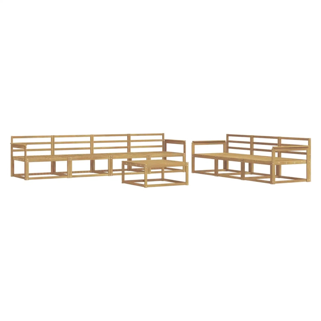 Set di divani da esterno 8 pcs Bianco 3386153